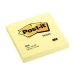 3M POST-IT NOTES 3X3 YELLOW (654)
