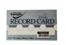 RECORD CARD 5X3 PLAIN WHITE (RC-0011)