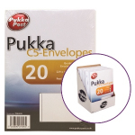 PUKKA ENVELOPE C5 WHITE 20PK (7056)