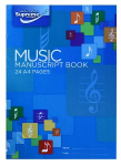 MANUSCRIPT MUSIC LARGE 100GSM (MM-1559)