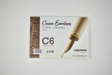 CREAM C6 ENVELOPE 25PK (C6-5468)